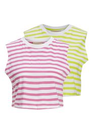 JJXX Top 'ALVIRA'  giallo / rosa / bianco