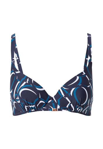 JOOP! Bodywear Top per bikini  blu notte / blu / bianco