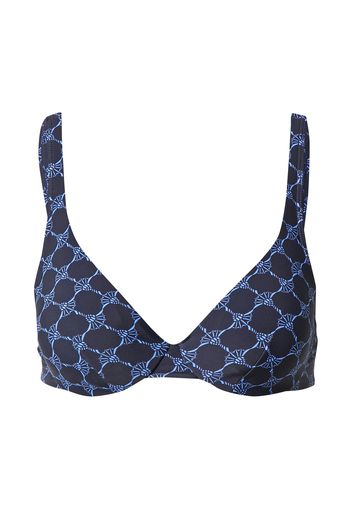 JOOP! Bodywear Top per bikini  blu scuro / bianco