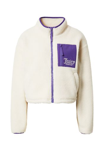 Juicy Couture Sport Giacca di pile  lilla / bianco lana