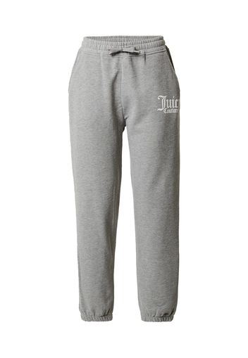 Juicy Couture Sport Pantaloni  grigio / bianco