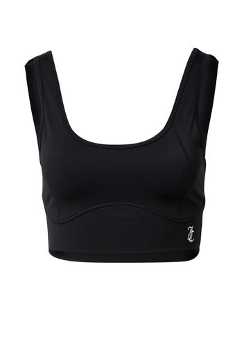 Juicy Couture Sport Reggiseno sportivo 'LAZLO'  nero / argento