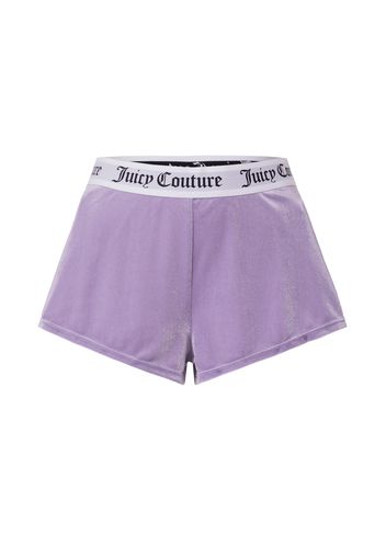 Juicy Couture Pantaloni  lilla / nero / bianco