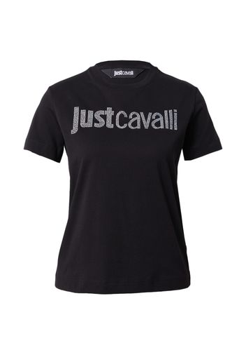 Just Cavalli Maglietta  nero / argento