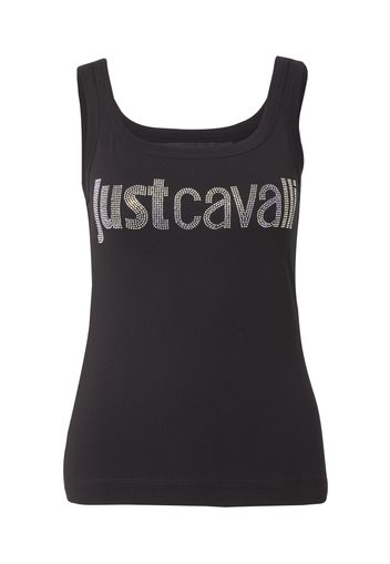 Just Cavalli Top  nero / argento