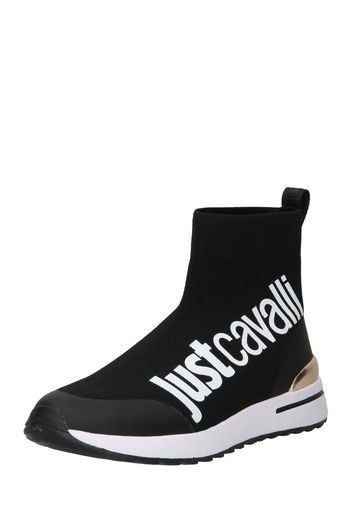 Just Cavalli Sneaker alta  oro / nero / bianco