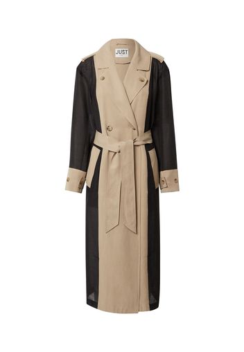 JUST FEMALE Cappotto di mezza stagione 'Dover'  nero / beige