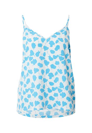 JUST FEMALE Top 'Bloom'  blu neon / bianco