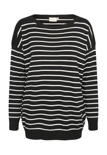 Kaffe Pullover 'KAmala'  nero / bianco