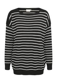 Kaffe Pullover 'KAmala'  nero / bianco