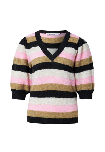 KAREN BY SIMONSEN Pullover 'Candie'  rosa / nero / rosa chiaro / marrone