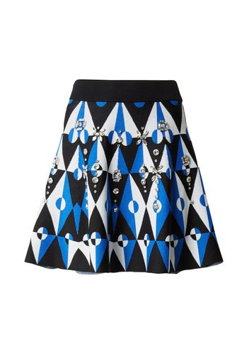 Karen Millen Gonna  blu cobalto / nero / bianco