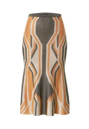 Karen Millen Gonna  beige / marrone scuro / arancione sfumato