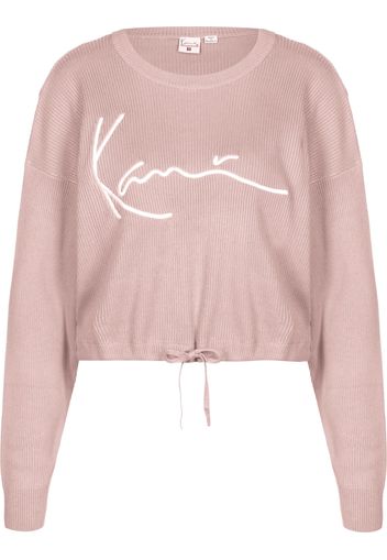 Karl Kani Pullover  rosa chiaro / bianco