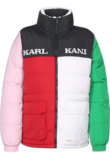 Karl Kani Giacca invernale 'Retro Block'  rosso / rosa / verde / bianco / nero