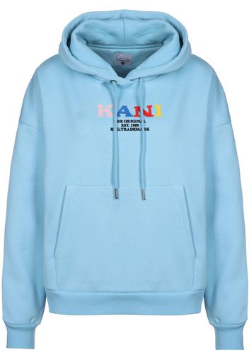 Karl Kani Felpa 'Retro'  blu chiaro / rosa / azzurro / giallo / rosso