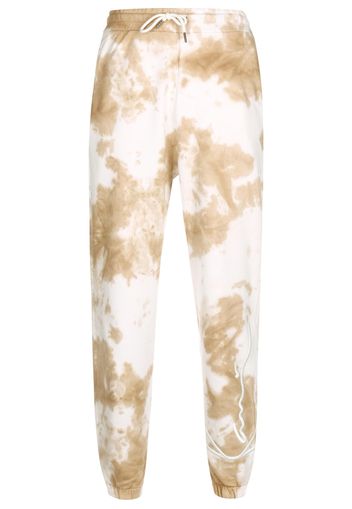 Karl Kani Pantaloni 'Signature Tie Dye'  marrone / bianco