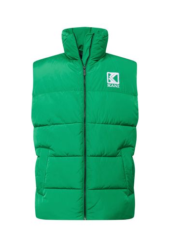 Karl Kani Gilet 'OG'  verde / bianco