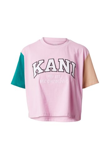 Karl Kani Maglietta  verde / rosa / nero / bianco