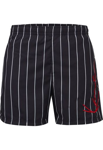 Karl Kani Pantaloncini da bagno  rosso / nero / bianco