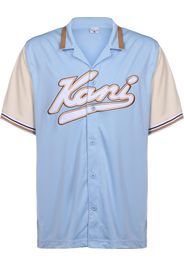 Karl Kani Camicia  beige / blu chiaro / marrone / castano