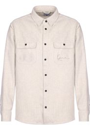 Karl Kani Camicia 'Chest Signature'  crema / camoscio