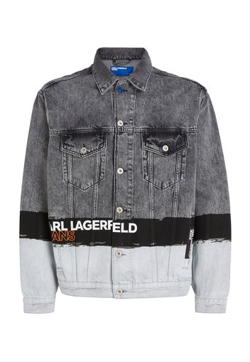 KARL LAGERFELD JEANS Giacca di mezza stagione  blu denim / grigio denim / arancione / nero denim