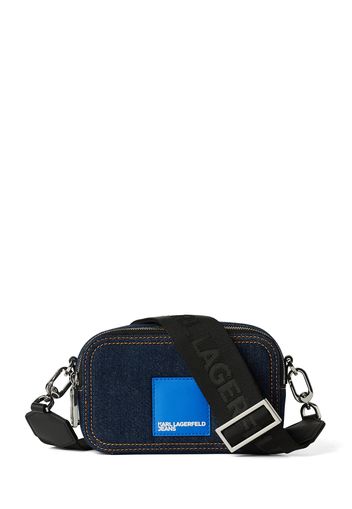 KARL LAGERFELD JEANS Borsa a tracolla  blu / blu denim / bianco