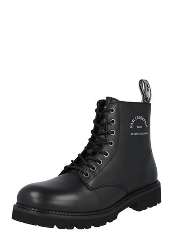 Karl Lagerfeld Boots stringati  nero / argento