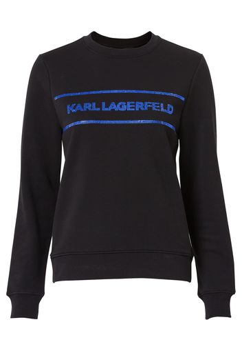 Karl Lagerfeld Felpa  blu reale / nero