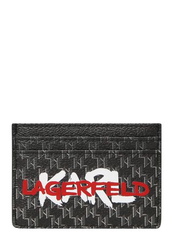 Karl Lagerfeld Portamonete  grigio scuro / rosso ruggine / nero / bianco