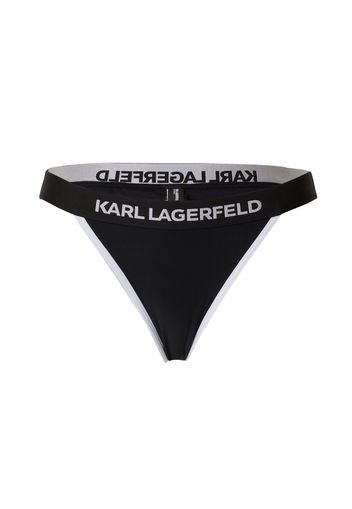 Karl Lagerfeld Pantaloncini per bikini  nero / bianco