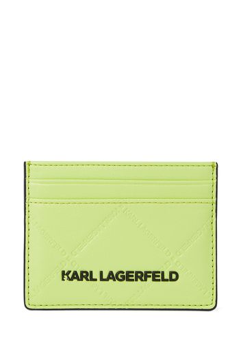 Karl Lagerfeld Portamonete ' Skuare '  grigio argento / verde