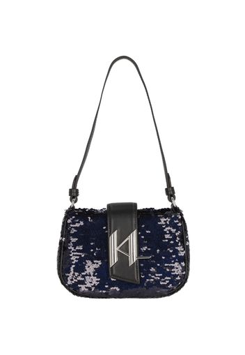 Karl Lagerfeld Borsa a spalla 'Evening'  blu scuro / nero / argento / bianco