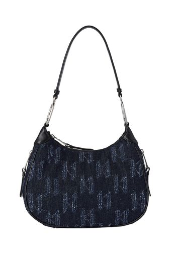 Karl Lagerfeld Borsa a spalla  blu denim / nero / offwhite