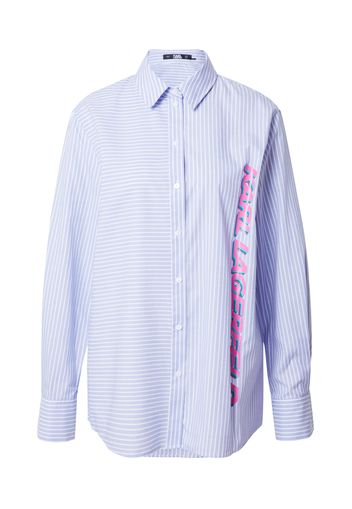 Karl Lagerfeld Camicia da donna  blu chiaro / verde / rosa / bianco