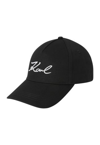 Karl Lagerfeld Cappello da baseball  nero / argento / bianco