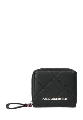 Karl Lagerfeld Portamonete 'Skuare'  nero / argento