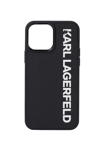 Karl Lagerfeld Custodia per smartphone 'iPhone 13 Pro Max '  nero / bianco