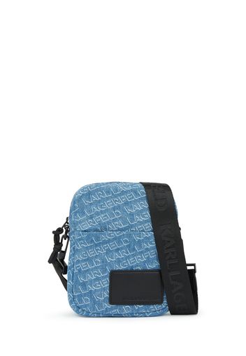 Karl Lagerfeld Borsa a tracolla  blu denim / nero / bianco