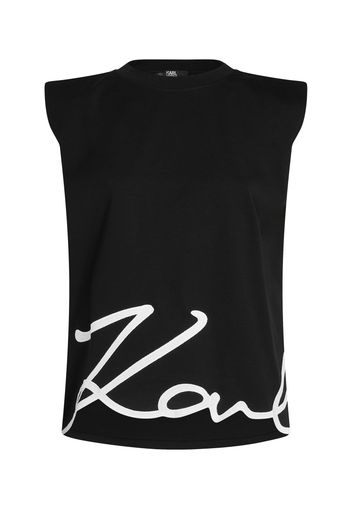 Karl Lagerfeld Top  nero / bianco