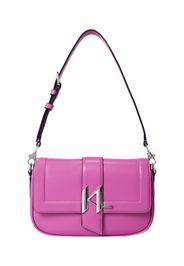 Karl Lagerfeld Borsa a spalla 'Saddle'  rosa / argento