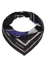 Karl Lagerfeld Foulard 'Archive'  blu / nero / bianco