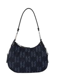 Karl Lagerfeld Borsa a spalla  blu denim / nero / offwhite