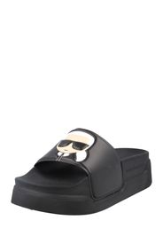 Karl Lagerfeld Slipper 'KONDOMINIUM'  beige / nero / bianco