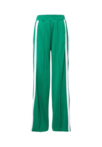 Karo Kauer Pantaloni 'Retro Jogger'  verde / bianco