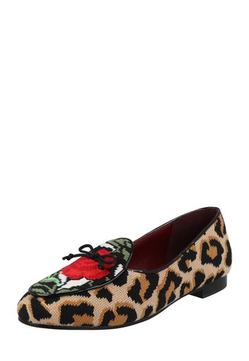 Kate Spade Ballerina  cappuccino / marrone chiaro / rosso fuoco / nero