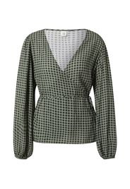 Kauf Dich Glücklich Camicia da donna  nero / verde scuro