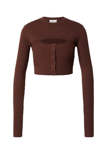 Kendall for ABOUT YOU Pullover 'Mary'  marrone scuro