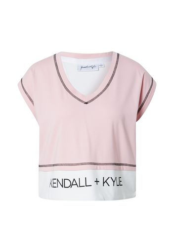 KENDALL + KYLIE T-Shirt  rosa chiaro / bianco / nero